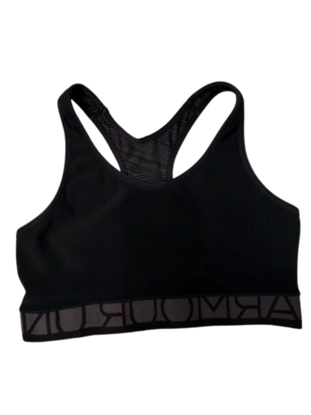 Under Armour Sports Bra Duo Women's Small Blue & Black/Gray Reversible Gym Fit - Picture 7 of 9